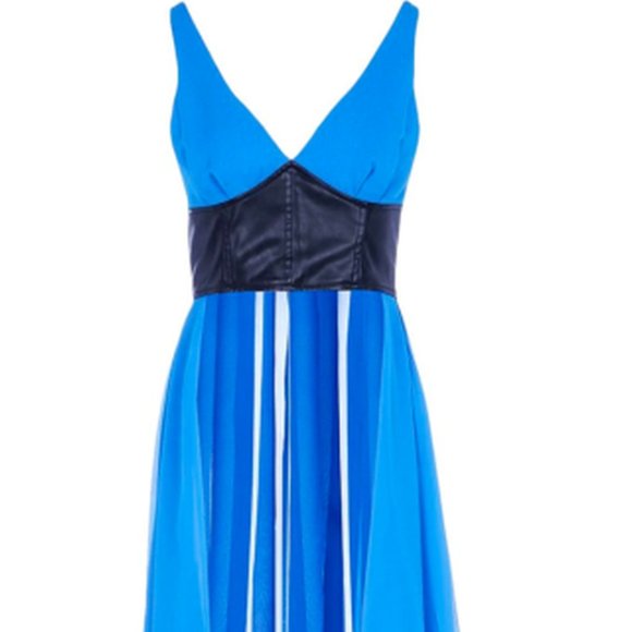 AW16 BLACK FAUX LEATHER TOP W/ BACK TAIL - Picture 2 of 11